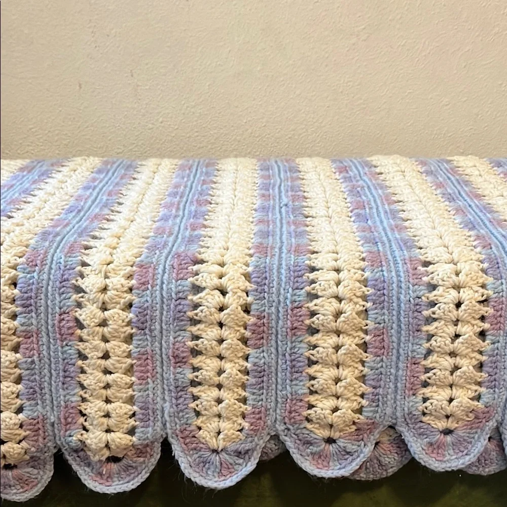 Pastel Crochet Blanket - Picture 3 of 9
